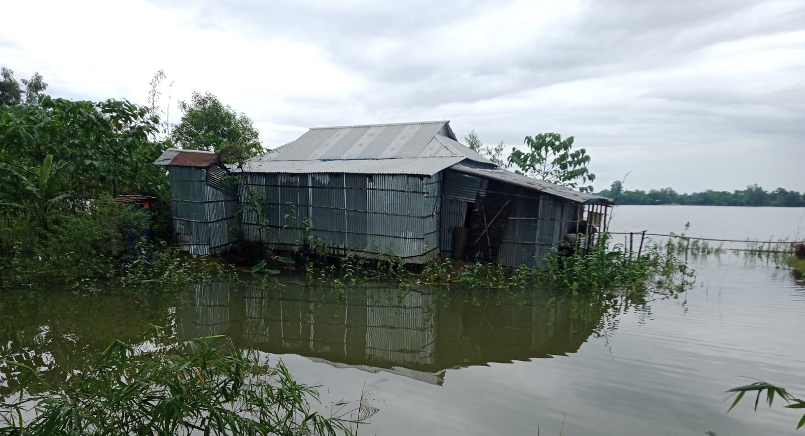 গোয়াইনঘাটে ফের বন্যায় নিম্নাঞ্চল প্লাবিত